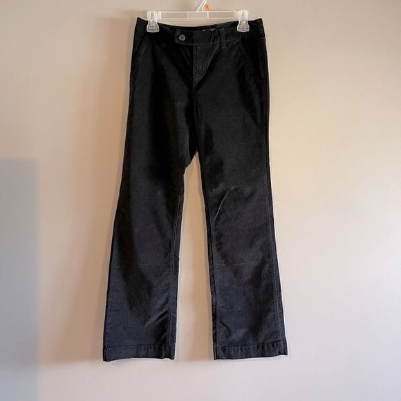 GAP Black Velvet Mid Rise Pant | SZ 4 - Picture 3 of 8